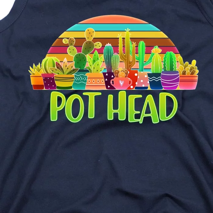 Retro Pot Head Plant Lover Tank Top