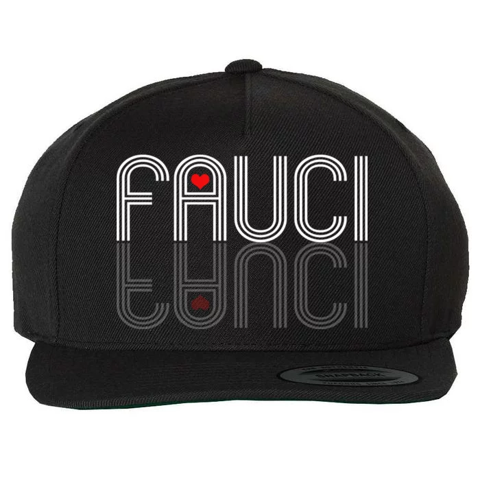 Retro Pro I Heart Dr Fauci Wool Snapback Cap