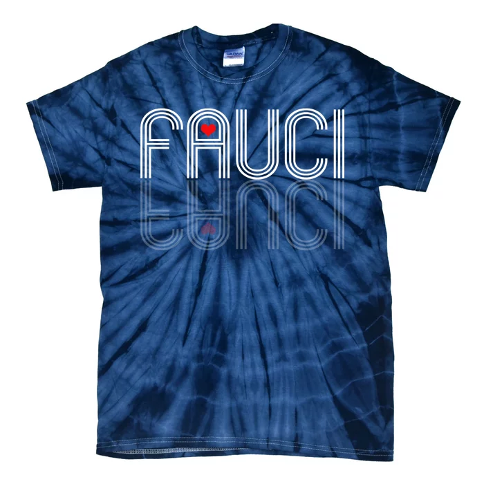 Retro Pro I Heart Dr Fauci Tie-Dye T-Shirt