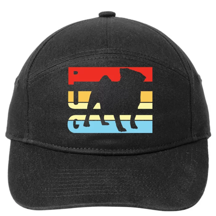 Retro Pug Logo 7-Panel Snapback Hat