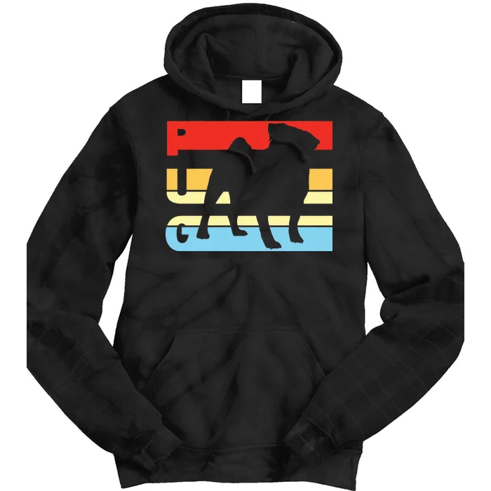 Retro Pug Logo Tie Dye Hoodie