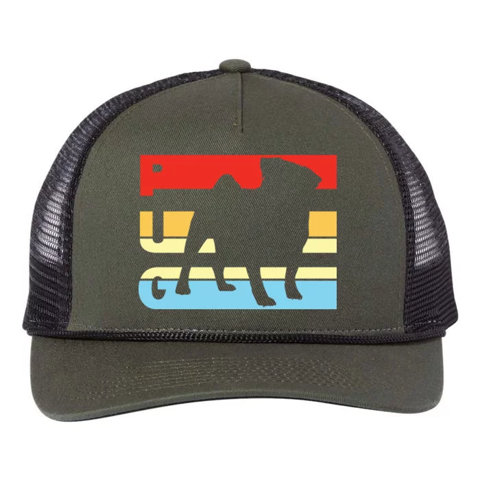 Retro Pug Logo Retro Rope Trucker Hat Cap