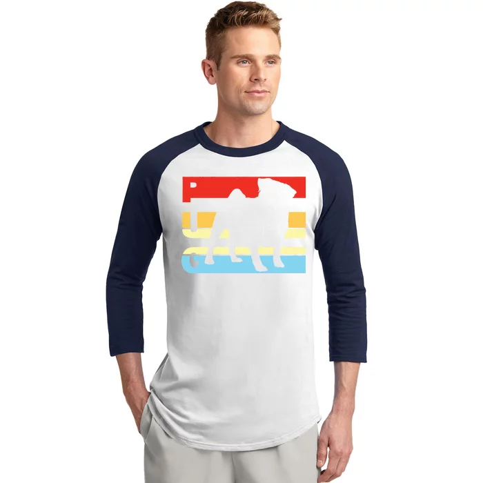 Retro Pug Logo Baseball Sleeve Shirt