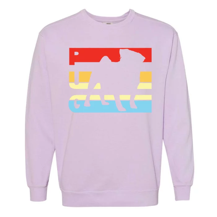 Retro Pug Logo Garment-Dyed Sweatshirt