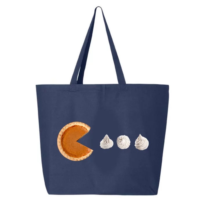 Retro Pumpkin Pie Thanksgiving Game 25L Jumbo Tote