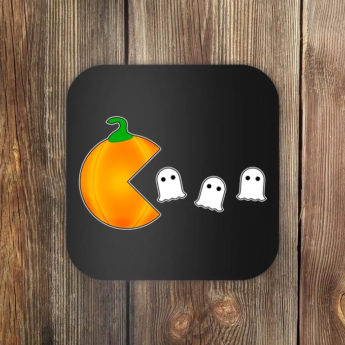 Retro Pumpkin Video Game Funny Halloween Coaster