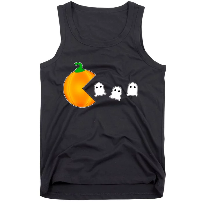 Retro Pumpkin Video Game Funny Halloween Tank Top