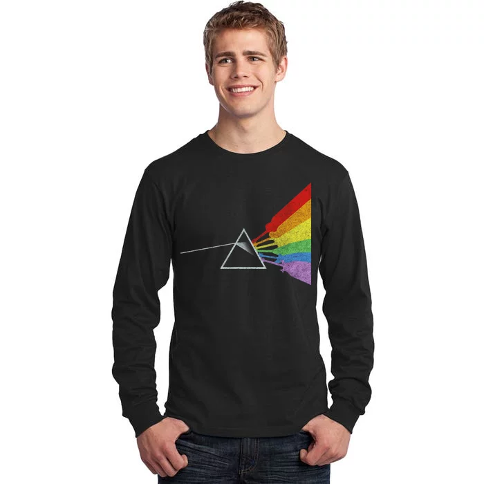 Retro Rainbow Guitars Tall Long Sleeve T-Shirt