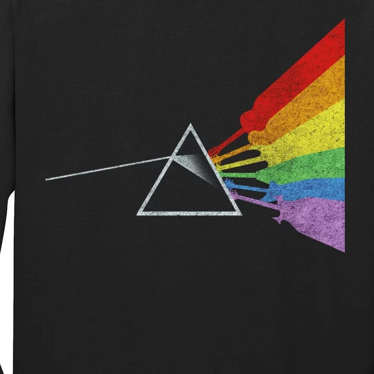 Retro Rainbow Guitars Tall Long Sleeve T-Shirt