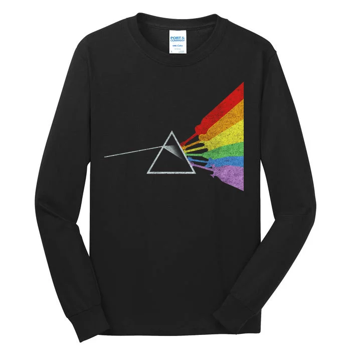 Retro Rainbow Guitars Tall Long Sleeve T-Shirt