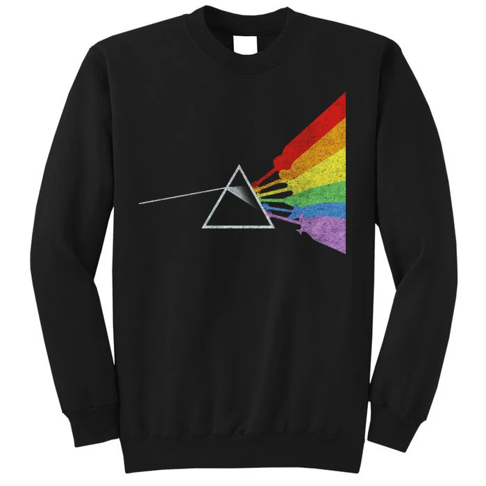 Retro Rainbow Guitars Tall Sweatshirt