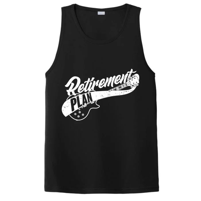 Retro Retirement Plan Guitar Performance Tank