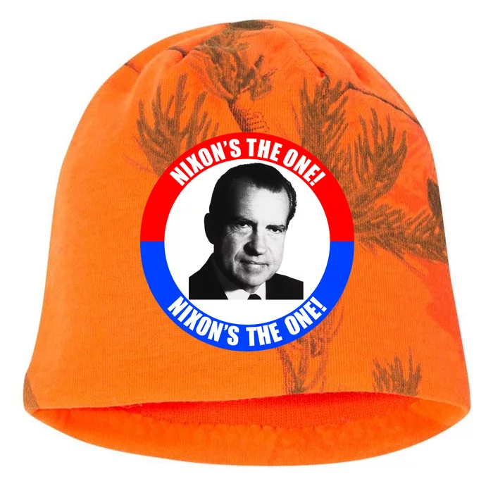 Retro Richard Nixon Nixon's The One Presidential Campaign Kati - Camo Knit Beanie