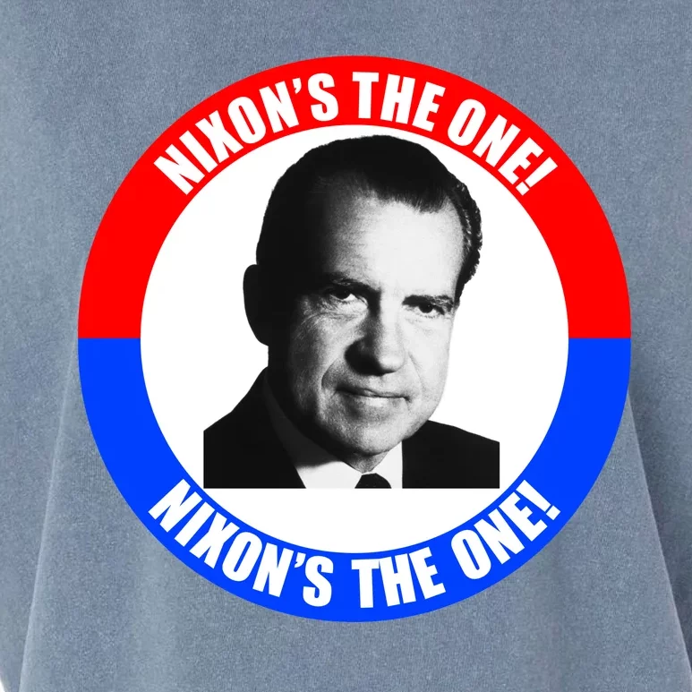 Retro Richard Nixon Nixon's The One Presidential Campaign Garment-Dyed Women's Muscle Tee