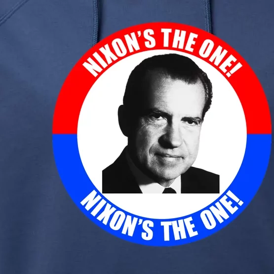 Retro Richard Nixon Nixon's The One Presidential Campaign Performance Fleece Hoodie