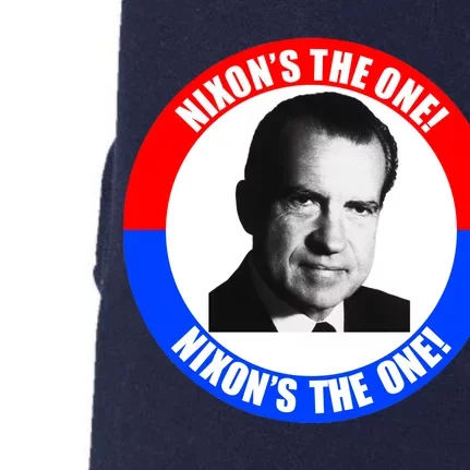 Retro Richard Nixon Nixon's The One Presidential Campaign Doggie 3-End Fleece Hoodie