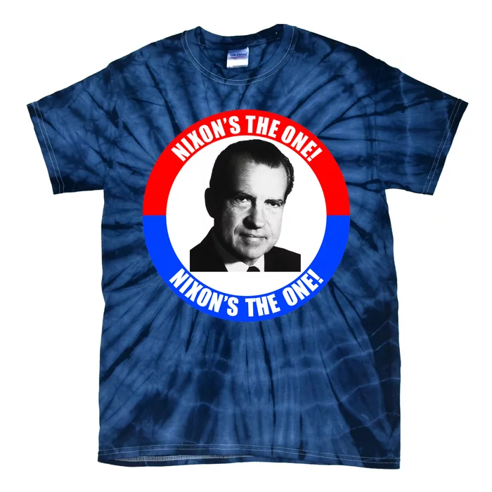 Retro Richard Nixon Nixon's The One Presidential Campaign Tie-Dye T-Shirt