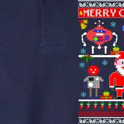 Retro Robotic Santa Ugly Christmas Sweater Softstyle Adult Sport Polo