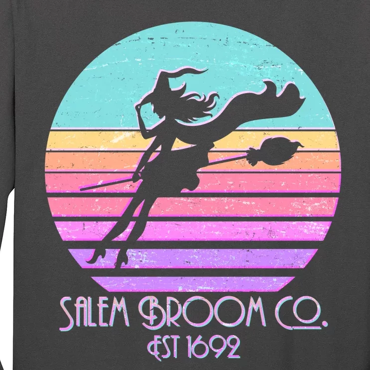 Retro Salem Broom Co. Est 1692 Halloween Long Sleeve Shirt