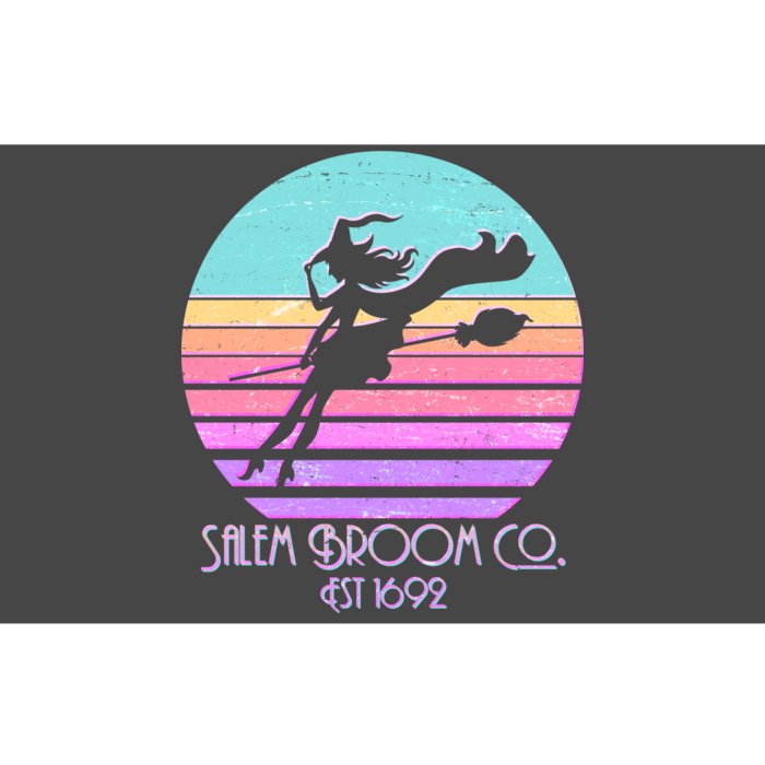 Retro Salem Broom Co. Est 1692 Halloween Bumper Sticker