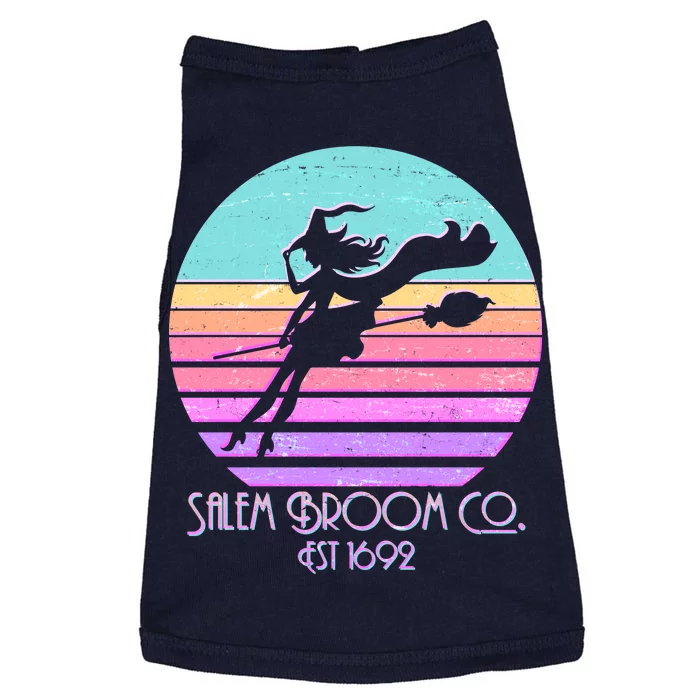 Retro Salem Broom Co. Est 1692 Halloween Doggie Tank