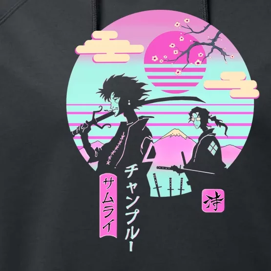 Retro Samurai Chillhop Anime Performance Fleece Hoodie