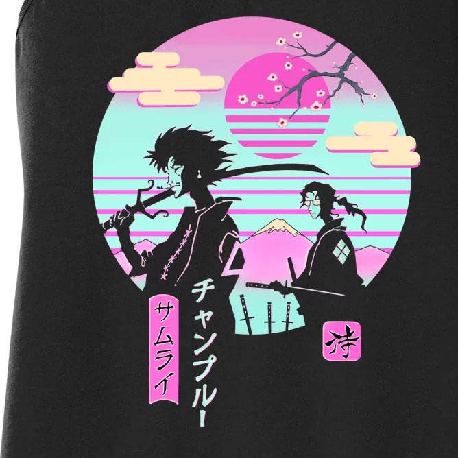 Retro Samurai Chillhop Anime Women's Racerback Tank