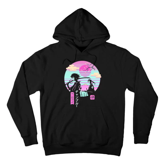 Retro Samurai Chillhop Anime Tall Hoodie