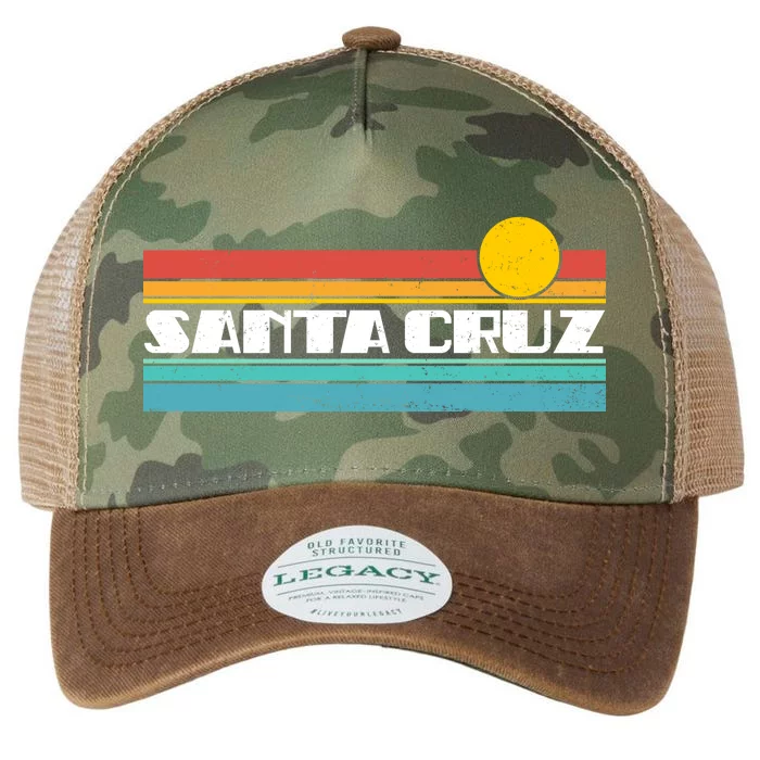 Retro Santa Cruz Strip Logo Legacy Tie Dye Trucker Hat