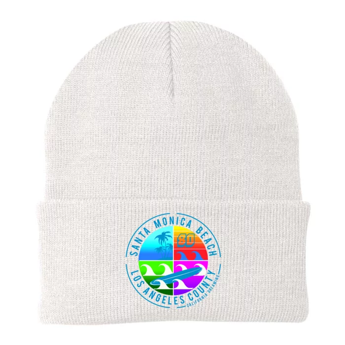 Retro Santa Monica Beach Knit Cap Winter Beanie