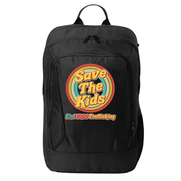 Retro Save The Kids End Child Trafficking City Backpack