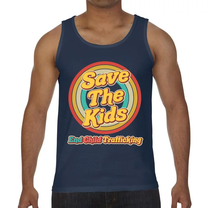 Retro Save The Kids End Child Trafficking Comfort Colors® Tank Top