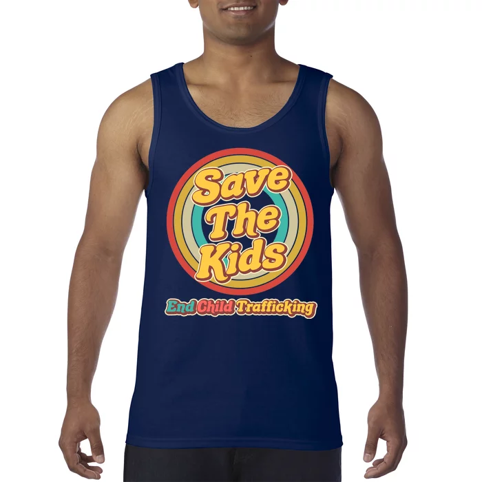 Retro Save The Kids End Child Trafficking Tank Top