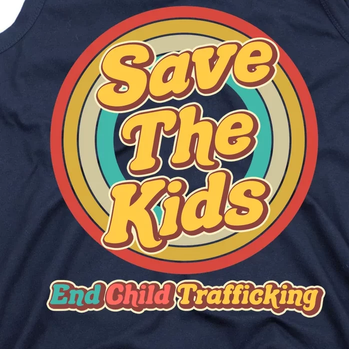 Retro Save The Kids End Child Trafficking Tank Top