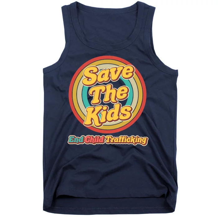 Retro Save The Kids End Child Trafficking Tank Top