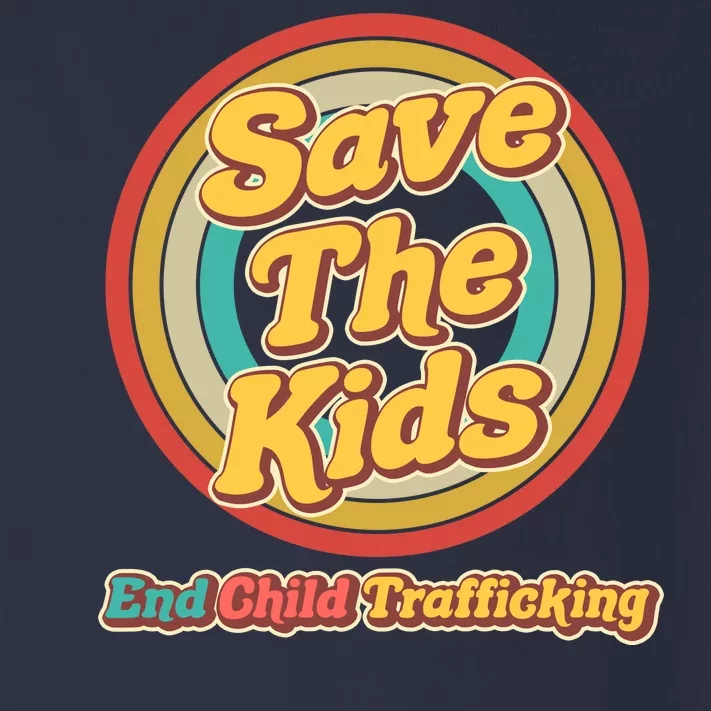 Retro Save The Kids End Child Trafficking Toddler Long Sleeve Shirt