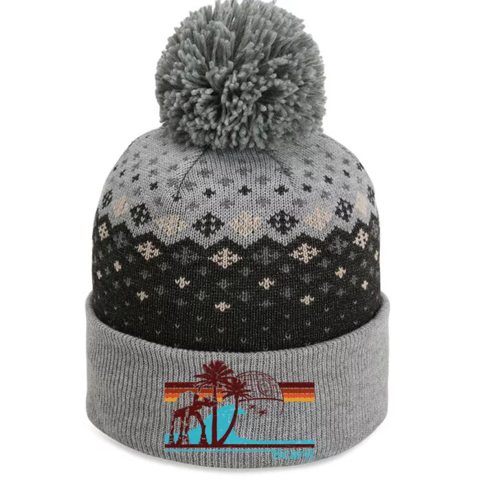 Retro Scarif Summer The Baniff Cuffed Pom Beanie