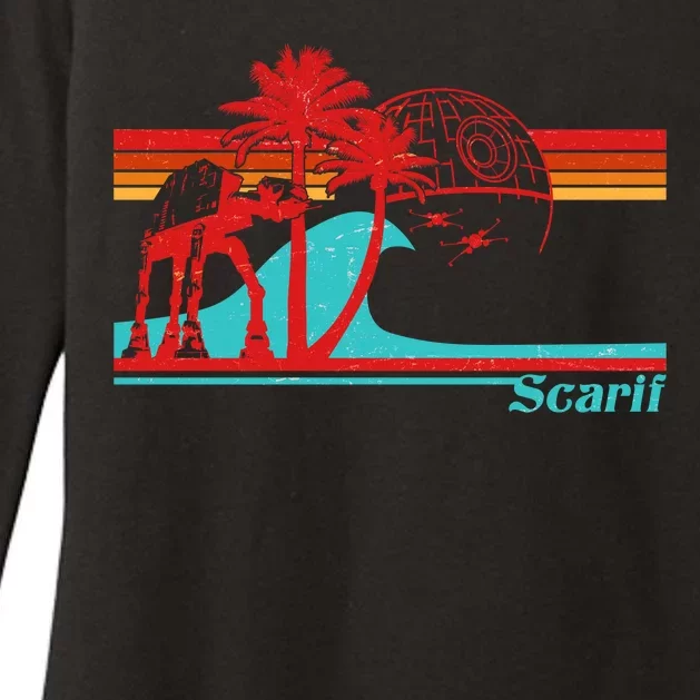 Retro Scarif Summer Womens CVC Long Sleeve Shirt