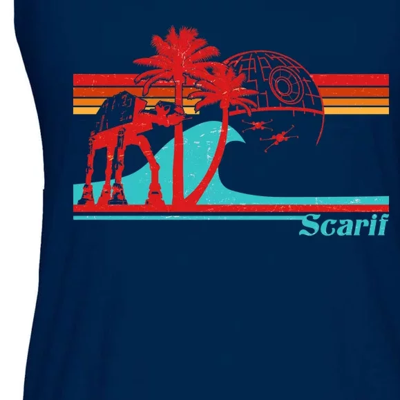 Retro Scarif Summer Ladies Essential Flowy Tank