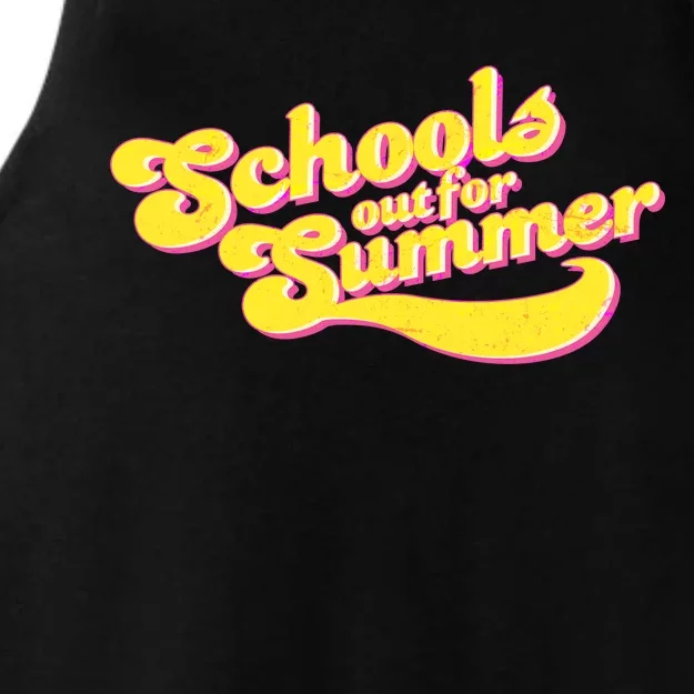 Retro School's Out For Summer Ladies Tri-Blend Wicking Tank