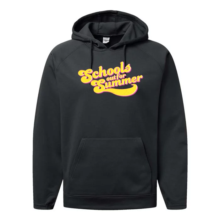 Retro School's Out For Summer Performance Fleece Hoodie