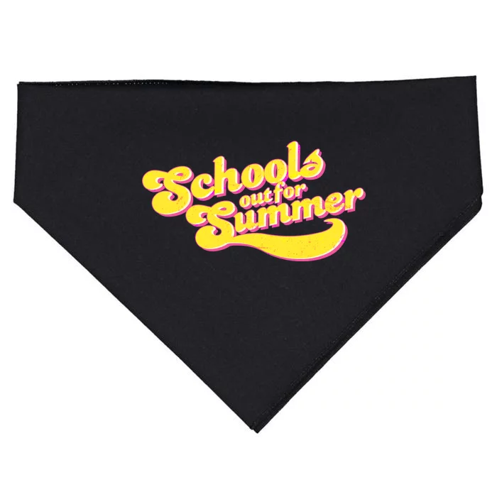 Retro School's Out For Summer USA-Made Doggie Bandana