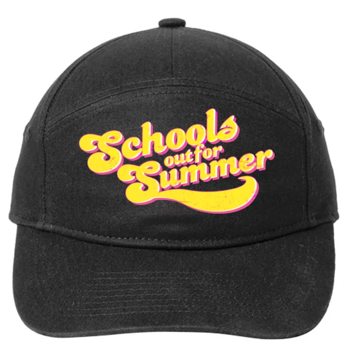 Retro School's Out For Summer 7-Panel Snapback Hat