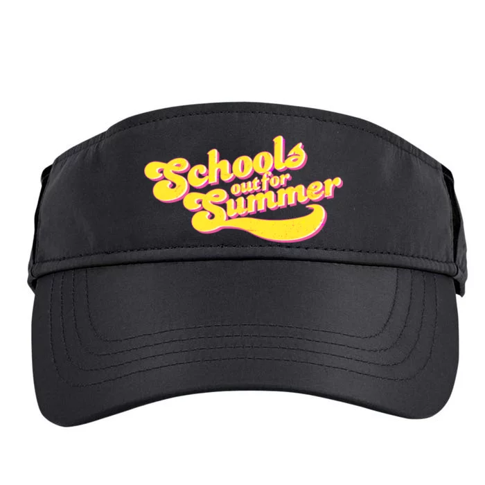 Retro School's Out For Summer Adult Drive Performance Visor