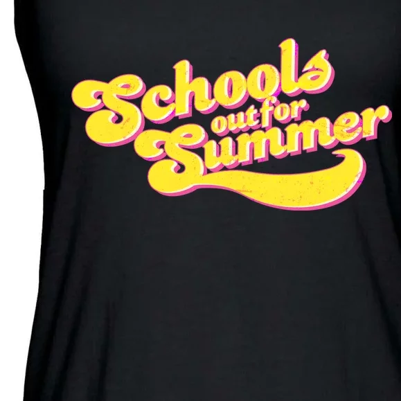 Retro School's Out For Summer Ladies Essential Flowy Tank