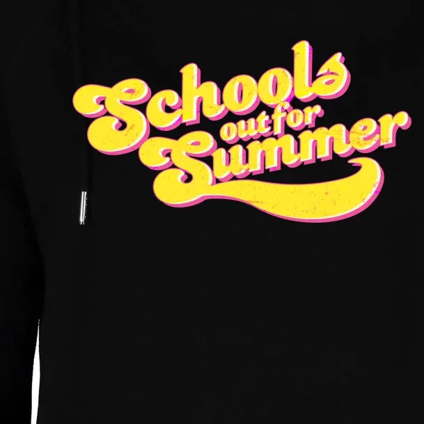 Retro School's Out For Summer Womens Funnel Neck Pullover Hood