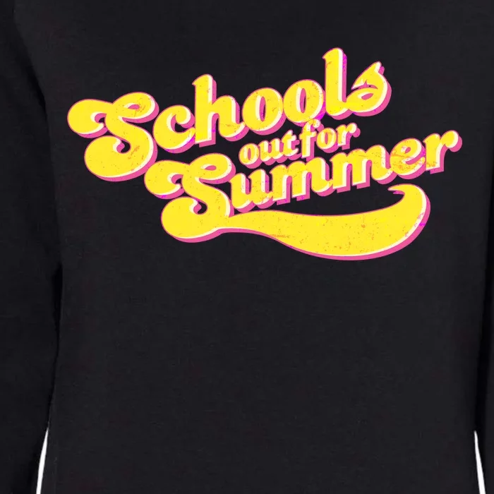 Retro School's Out For Summer Womens California Wash Sweatshirt