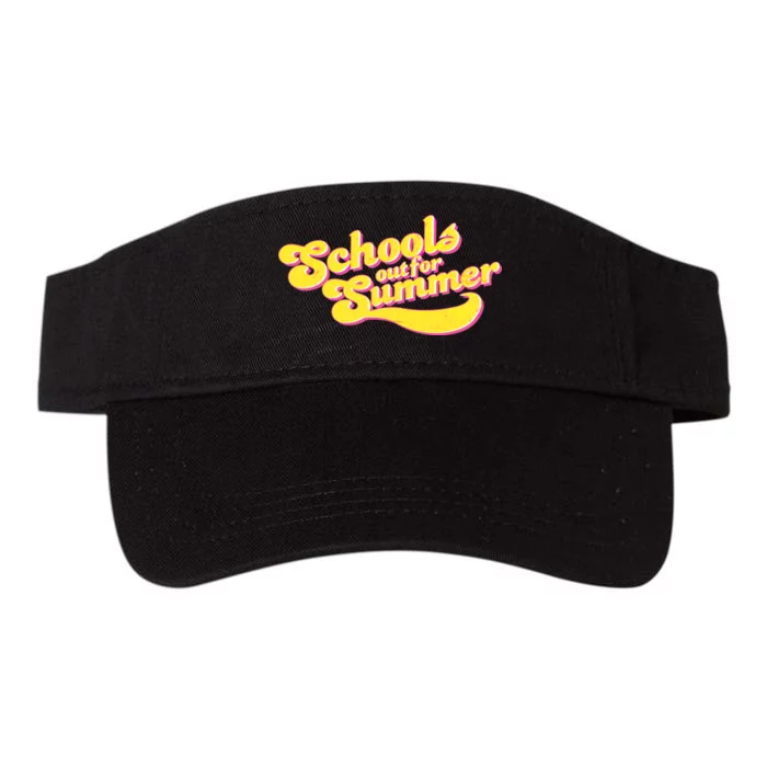 Retro School's Out For Summer Valucap Bio-Washed Visor