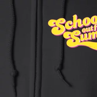 Retro School's Out For Summer Full Zip Hoodie