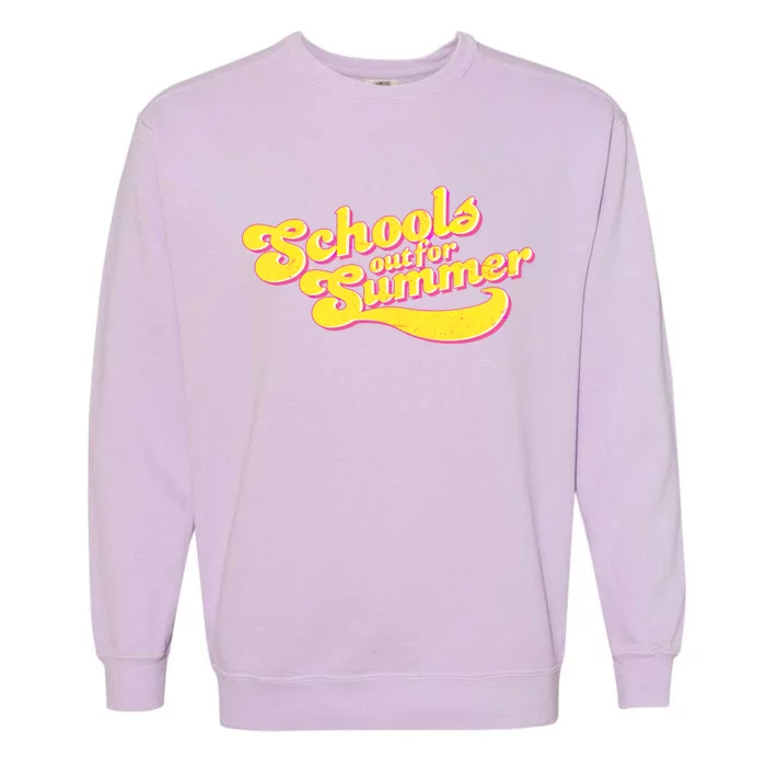 Retro School's Out For Summer Garment-Dyed Sweatshirt